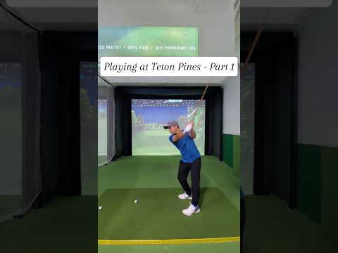 Playing at Teton Pines - Part 1 #shortsvideo #golf #shorts #short #simulator