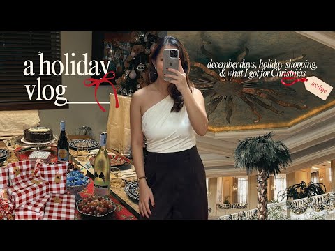 holiday vlog 🎄 december days, holiday shopping, what i got for Christmas 🎁