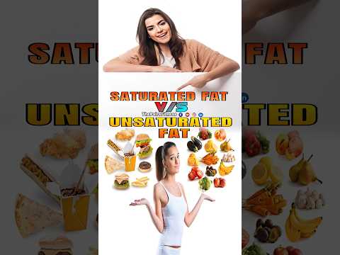 saturated fat vs unsaturated fat | #saturatedfats | #unsaturated | #thepairafitness | #shorts