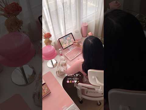 unboxing a cute speaker 💓🧸 #pink #speaker #unboxing #asmr #fyp #desksetup #girlie #aesthetic