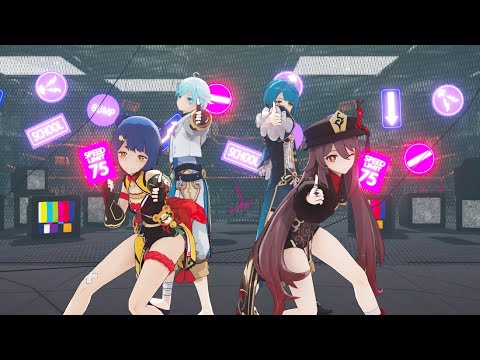 【원신MMD】劣等上等(열등상등)/Xiangling,Chongyun,Hutao,Xingqiu