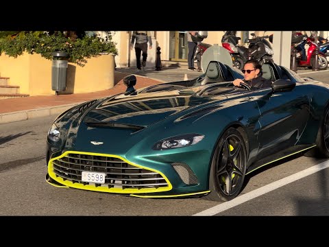 Aston Martin V12 Speedster 700hp!! Millionaires driving Supercars in Monaco