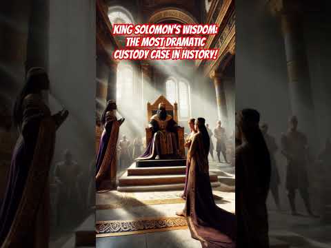 King Solomon’s Wisdom: The Most Dramatic Custody Case in History! #bible #solomon #custodybattle