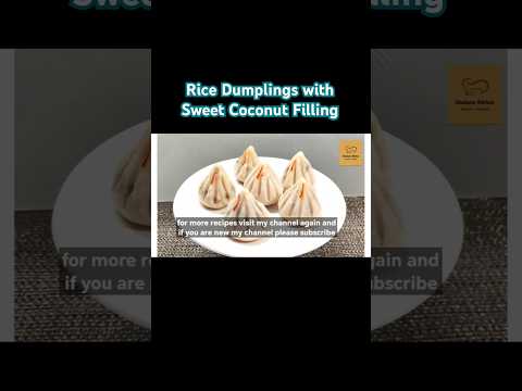 Rice Dumplings / Modak with Sweet Coconut Filling |Without Mold -Tips & Tricks | #short #shortsfeed