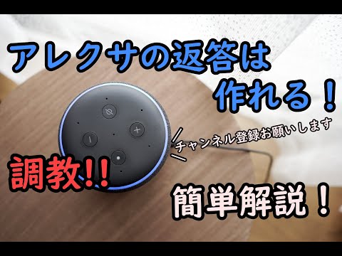 【解説】Alexa（アレクサ）の返答を自分で作る！！【ゆっくり】