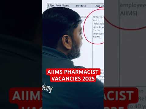 AIIMS PHARMACIST Vacancies 2025