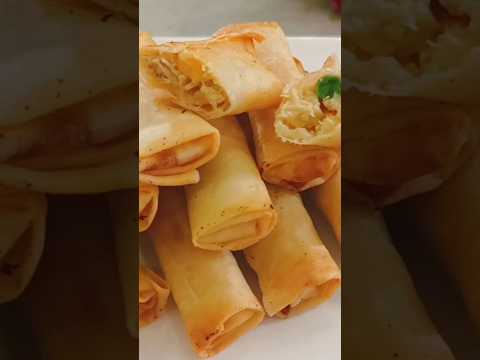 Spring roll recipe | easy roll recipe#springrolls#shortfeeds#viral#short#short#recipe #food#