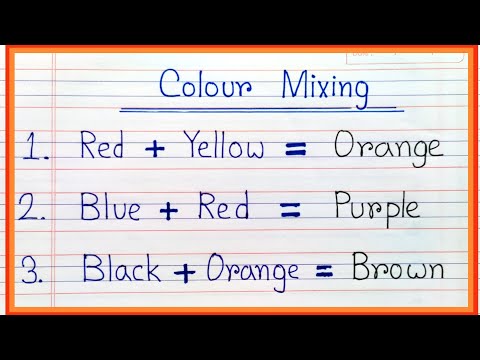 Colour Mixing Idea | Magic of colours easy | Mixing paint colours | How to mix primary colour