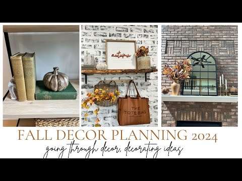 *NEW* FALL PLANNING AND GOING THROUGH FALL DECOR | FALL DECORATING IDEAS 2024