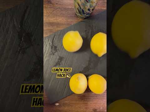 Quick Lemon Juicing Hack: How to Juice a Lemon with a Fork! | #shorts #kitchenhacks