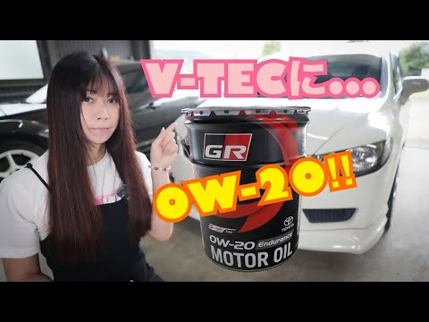 【FD2】V-TECに GRオイル0W-20使ってみた☆　17万km走行 シビックタイプR  CIVIC 整備 ガレージライフ LGBT