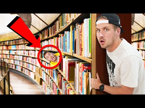 EXTREME HIDE N SEEK IN MEGA LIBRARY!