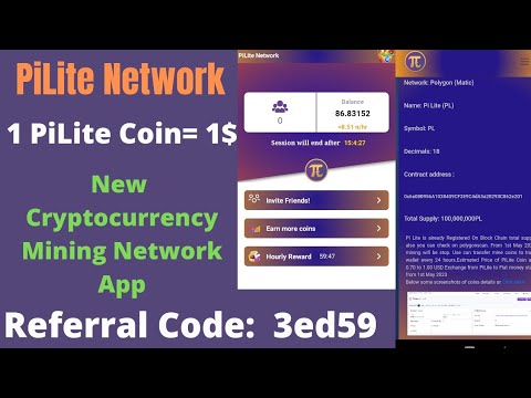 #PiLite Network | 1 PiLite Coin= 1$ | Referral Code: 3ed59 | #PiLiteCoin #pi #PiLiteNetwork #crypto