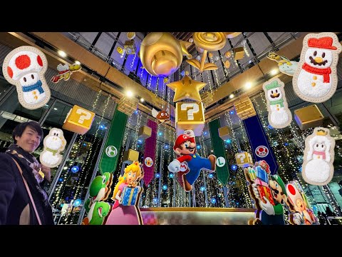 How I Spent Christmas with Super Mario in JAPAN - Nintendo Store Osaka & Tokyo Stamp Rally