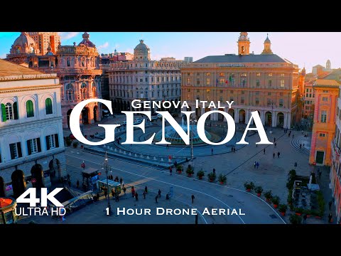 [4K] GENOA 🇮🇹 Genova Drone 2024 | 1 Hour Aerial | Cinque Terre Genua Italy Italia