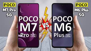 Poco M7 pro 5G Vs Poco M6 Plus 5G - Full Comparison 🔥 Techvs