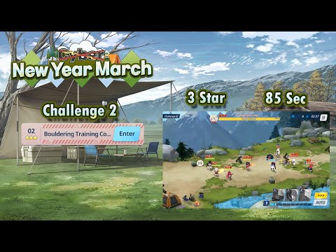 Blue Archive Global - C̶y̶b̶e̶r̶ New Year March Challenge 2 (85 Sec Clear)