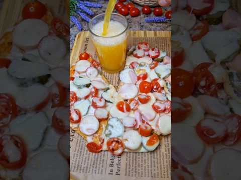 Пицца по-домашнему 🔥Вкусно и просто👍 #shorts #рецепт #еда #вкусно