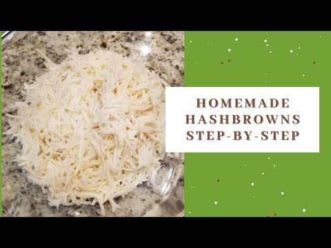 How to make homemade hashbrowns for freezing or dehydrating