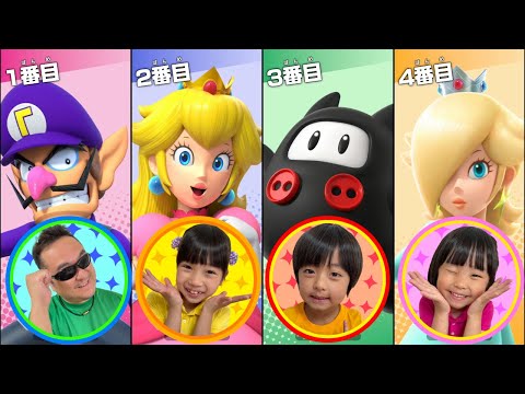 【マリオパーティジャンボリー】まりいずみなパパですごろく対決！　ビン玉シーン対決で大爆笑！　ゲーム実況inクリボーアイランド