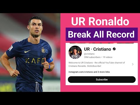 all records break on YouTube Cristiano Ronaldo ur cristano Ronaldo