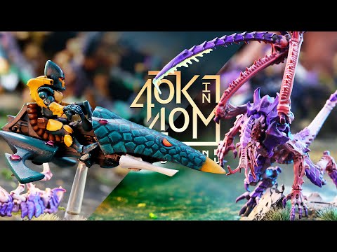 Aeldari vs Tyranids - Battle for the Maiden World.  40k in 40m Warhammer Battle!