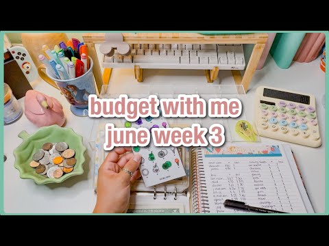 budget with me | june week 3 | $100 low income sinking funds budget | savings challenge progress