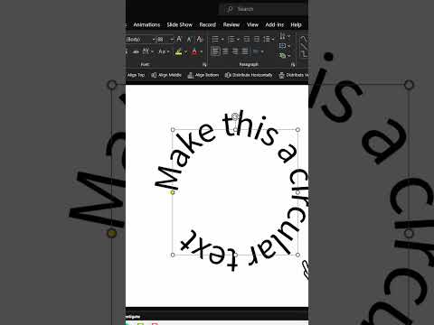 How to write curved text in #PowerPoint  #ramgopalppt