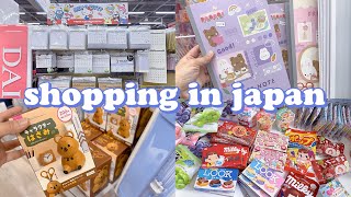 shopping in japan vlog 🇯🇵 daiso stationery haul & cute snacks unboxing ✂️