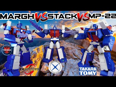 Comparison: FansToys FM-02 Margh VS X-Transbots MX-22 Commander Stack VS Takara MP-22 Ultra Magnus