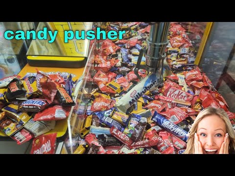 CANDY PUSHER JACKPOT FOR THE ANGEL CREW? WINNING STACKER MAJOR PRIZE!!!!!!!