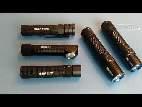 Olight 18650 flashlight comparison H2R M2R M2T S30 S2R