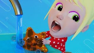 Clean Clean Cleanliness! Toys in a Whirl of Water | Mary's Nursery Rhymes