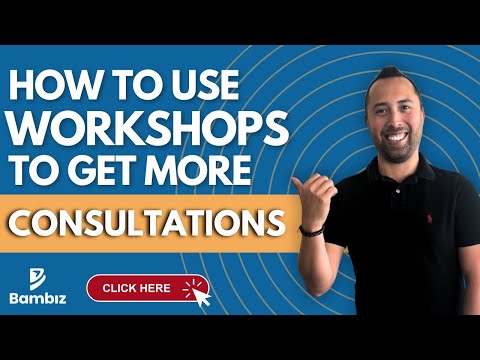 Here's how you can use WORKSHOPS to book MORE CONSULTATIONS 🤯 📅