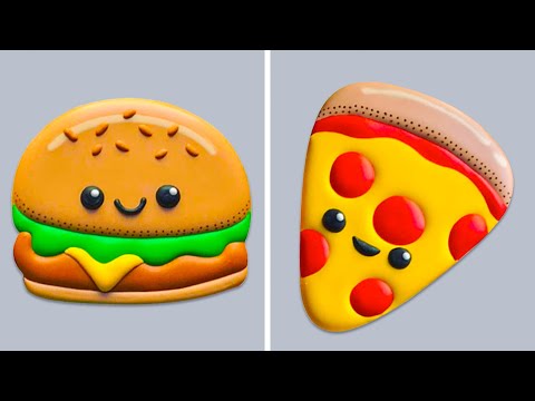 Cutest Food Cookies Idea 🍔 Fun and Creative Cookies Decorating Compilation 🍟 So Yummy Cookies