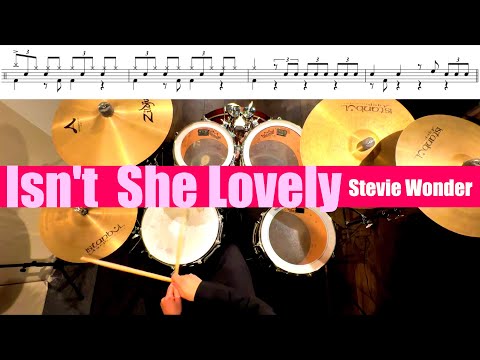 Isn't She Lovely-Stevie Wonder  叩いてみた Drum cover ドラム練習動画