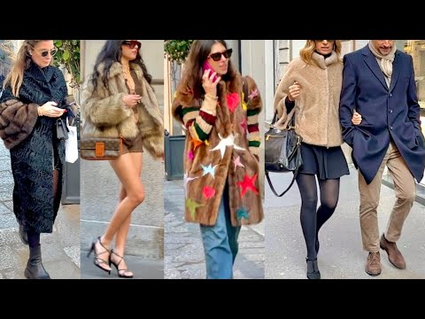 🇮🇹MILAN DECEMBER 2024 STREET FASHION ❄️WINTER OUTFITS & WINDOW SHOPPING IN MILAN #vanityfair