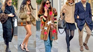 🇮🇹MILAN DECEMBER 2024 STREET FASHION ❄️WINTER OUTFITS & WINDOW SHOPPING IN MILAN #vanityfair