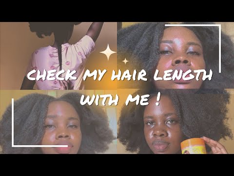 Natural hair length check/ 3years Natural hair growth check!