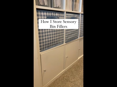 How I Store Sensory Bin Fillers