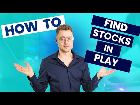 Strategy: How to find stocks in play?