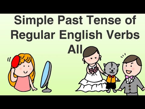 Basic English Conversation Simple Past Tense of Regular English verbs All learning Simple Grammar　幼児