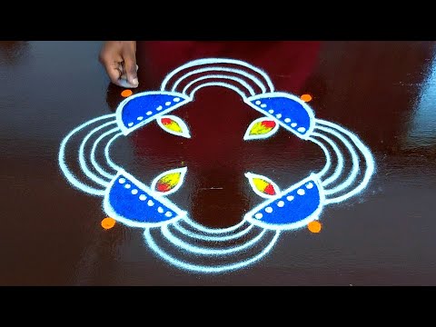 Kaarthigai vilakku kolam 🪷 rangoli designs 🪷 thipkiyanchi rangoli🪷 கார்த்திகை தீப கோலம்