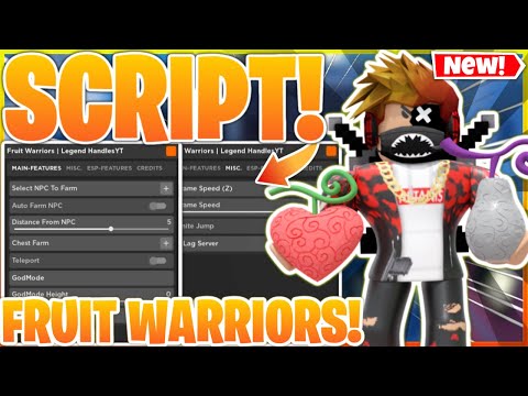 Roblox Fruit Warriors Script GUI / Hack INFINITE BELI + AUTO FARM + GOD MODE!  *PASTEBIN 2023*