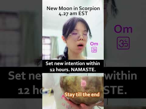 🕉️ OM CHANTING 🕉️ 1 min CHANT with me in New Moon Scorpion ➡️ Nov 13, 4:27 AM (ET)