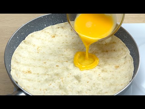 Just pour the egg on the tortilla, the result is amazing 🔝 6 Recipes # 237