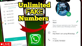 💯✅ Fake WhatsApp Numbers | Fake WhatsApp kaise banaye New Trick 2024