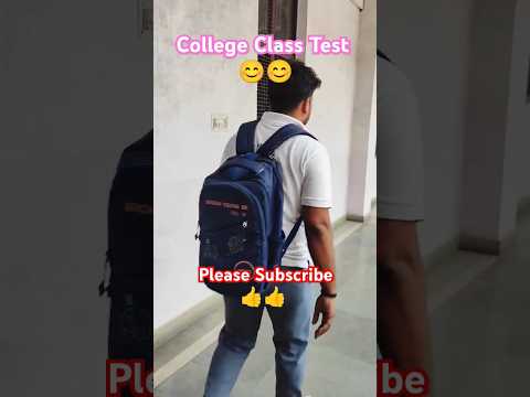 College Class Test 😊 Mini Vlog 🥰  #ytshorts #collegeminivlog