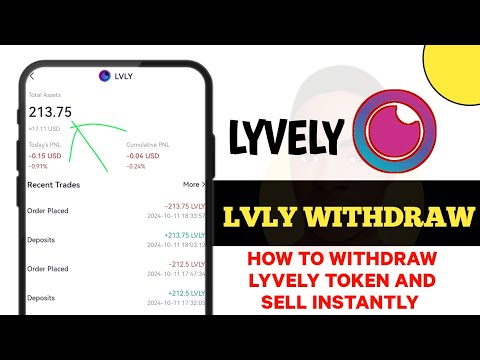 How to Withdraw Lyvely Airdrop Token To Exchanges || Instantly Trade P2P to Bank Account