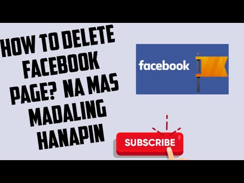 FULL VIDEO How to delete facebook page? na masmadaling mahanap #madalingmakita #facebookpagedeleted